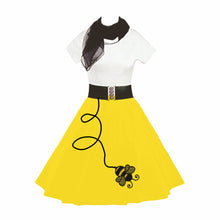 Load image into Gallery viewer, Bee Vintage Retro Skirt in Yellow
