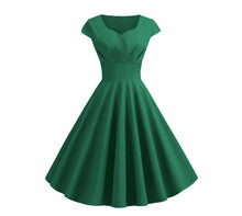 Load image into Gallery viewer, Sweetheart Neckline Vintage Inspired 50s 60s Dress
