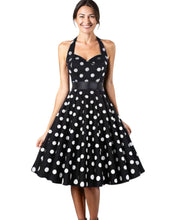 Load image into Gallery viewer, Polka Dot Retro Halterneck Dress, choose from 2 prints
