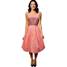 Load image into Gallery viewer, Barbie Inspired Pink and White Gingham Dress
