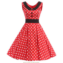 Load image into Gallery viewer, Vintage Peter Pan Collar and Button Dress choose from 4 prints
