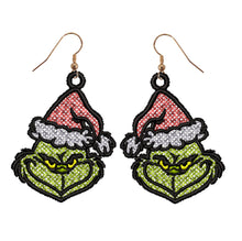 Load image into Gallery viewer, Grinch Earrings
